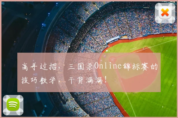 高手过招,三国杀Online锦标赛的技巧教学,干货满满!